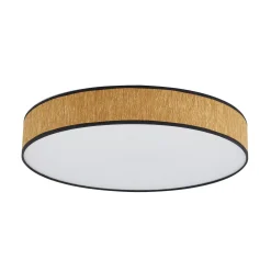 Lindby LED-kattovalaisin Jutis, beige, merilevä, Ø 50 cm