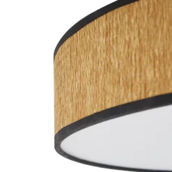 Lindby LED-kattovalaisin Jutis, beige, merilevä, Ø 50 cm