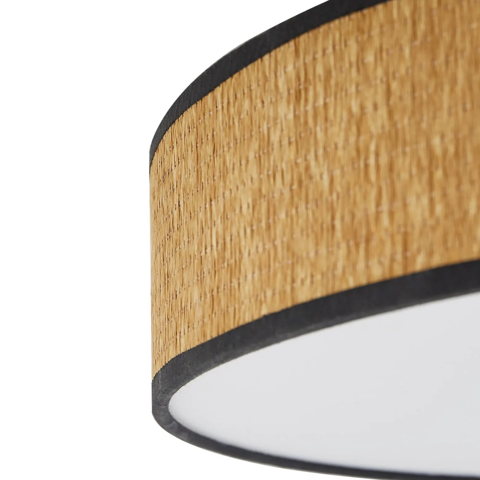Lindby LED-kattovalaisin Jutis, beige, merilevä, Ø 50 cm