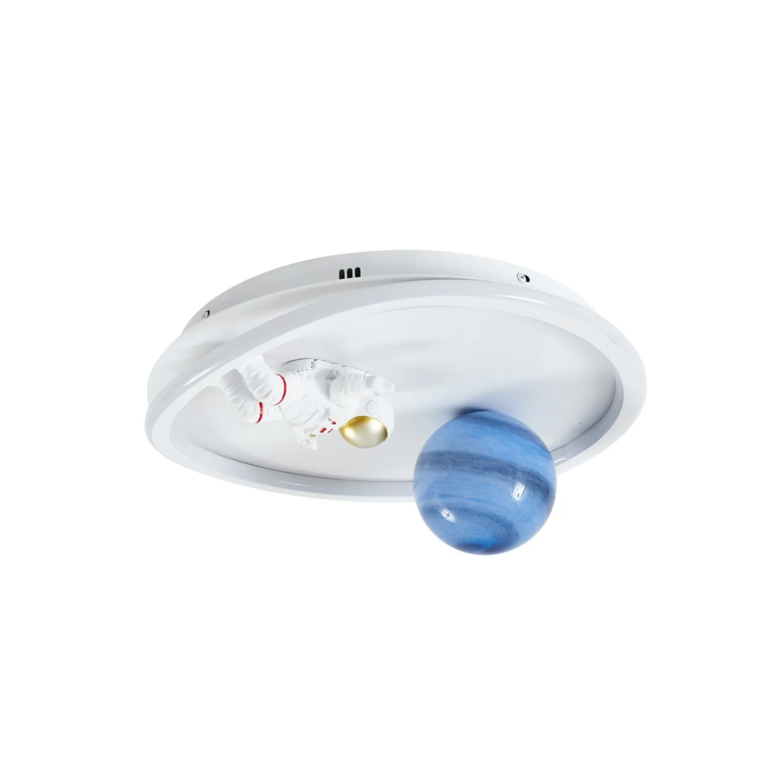 Lindby LED-kattovalaisin Kosmo, 40 cm, valkoinen, metalli, maa