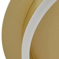 Lindby LED-kattovalaisin Kunis, kulta, muovia, Ø 46cm