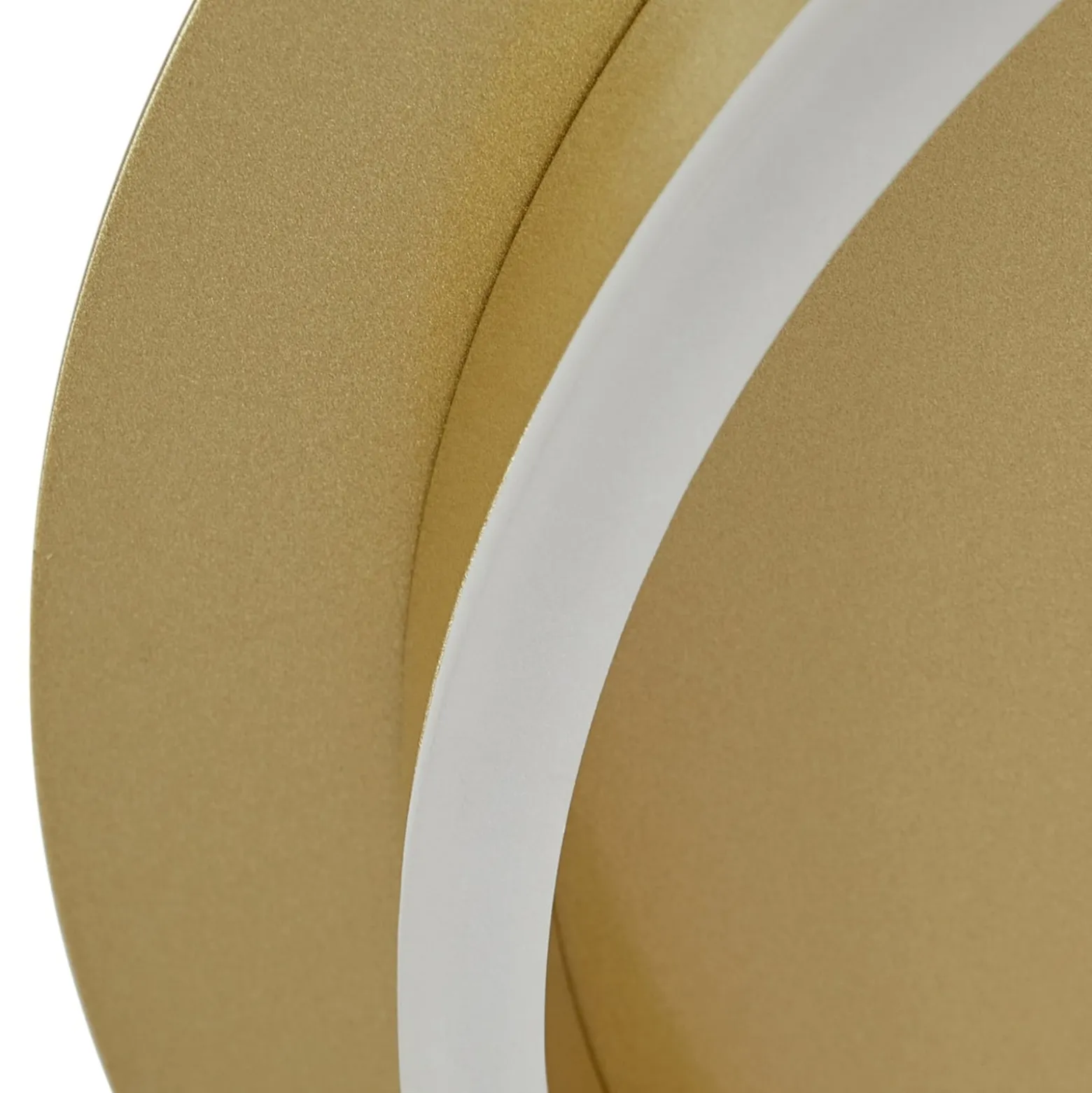 Lindby LED-kattovalaisin Kunis, kulta, muovia, Ø 46cm