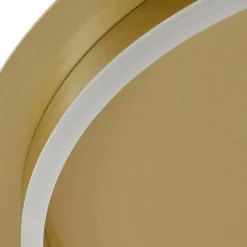 Lindby LED-kattovalaisin Kunis, kulta, muovia, Ø 46cm