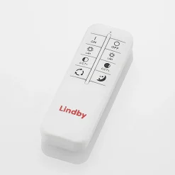 Lindby LED-kattovalaisin Lanira, Ø 50 cm, puu, kaukosäädin, CCT