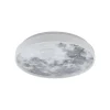Lindby LED-kattovalaisin Lune, muovia, metallia, 38 cm