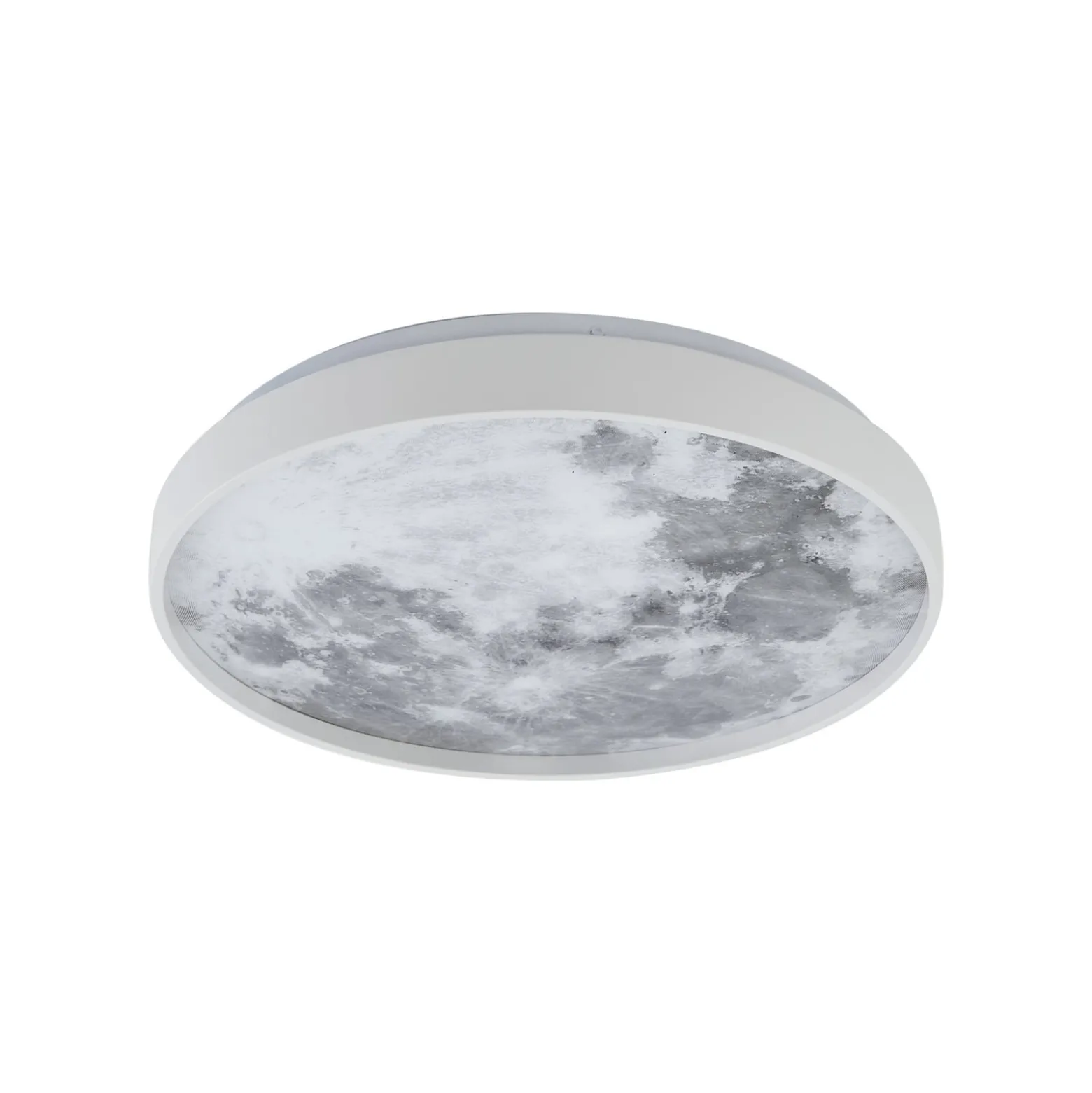 Lindby LED-kattovalaisin Lune, muovia, metallia, 38 cm