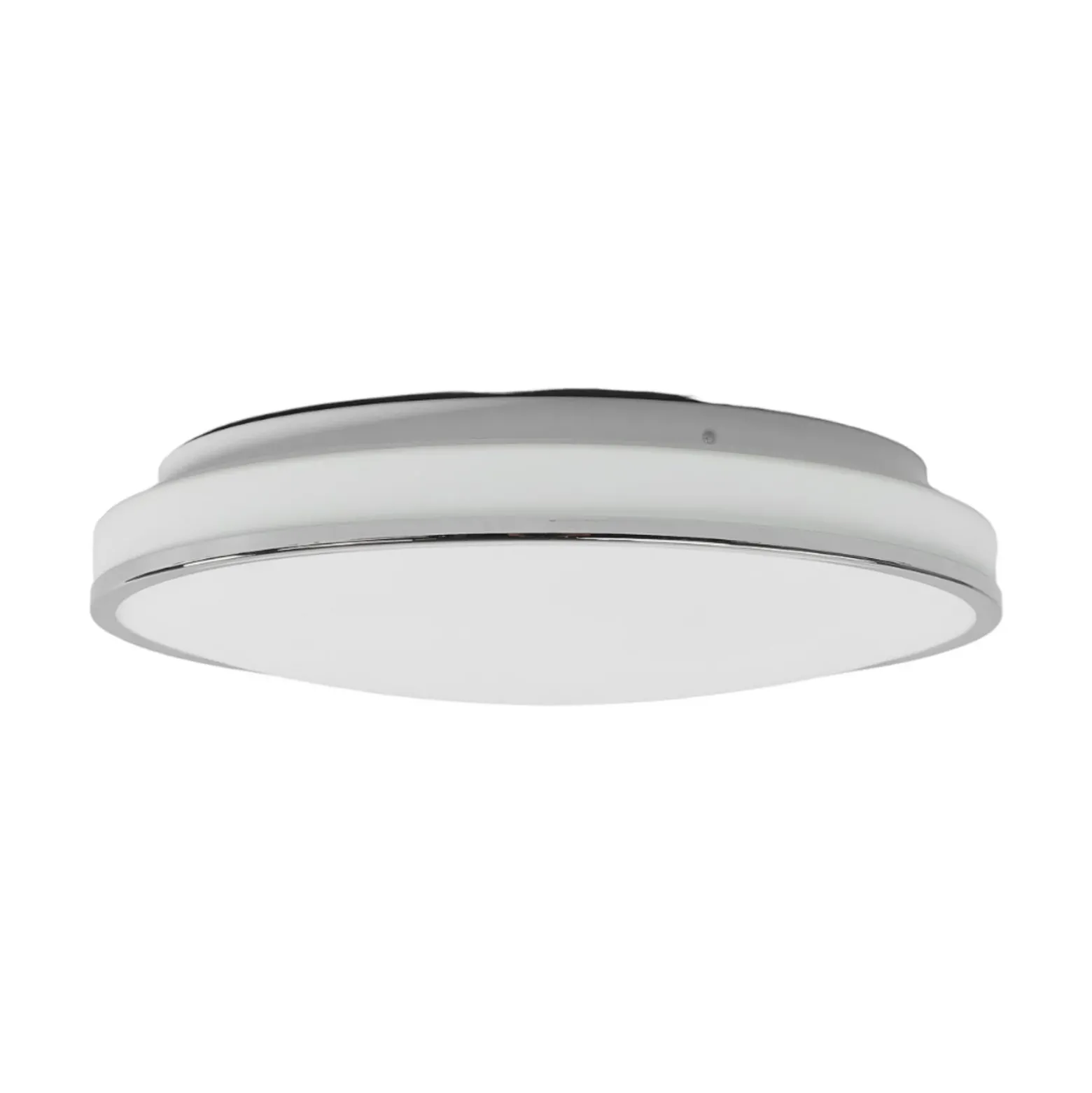 Lindby LED-kattovalaisin Lyss, Ø 40 cm, kromivärinen, IP44