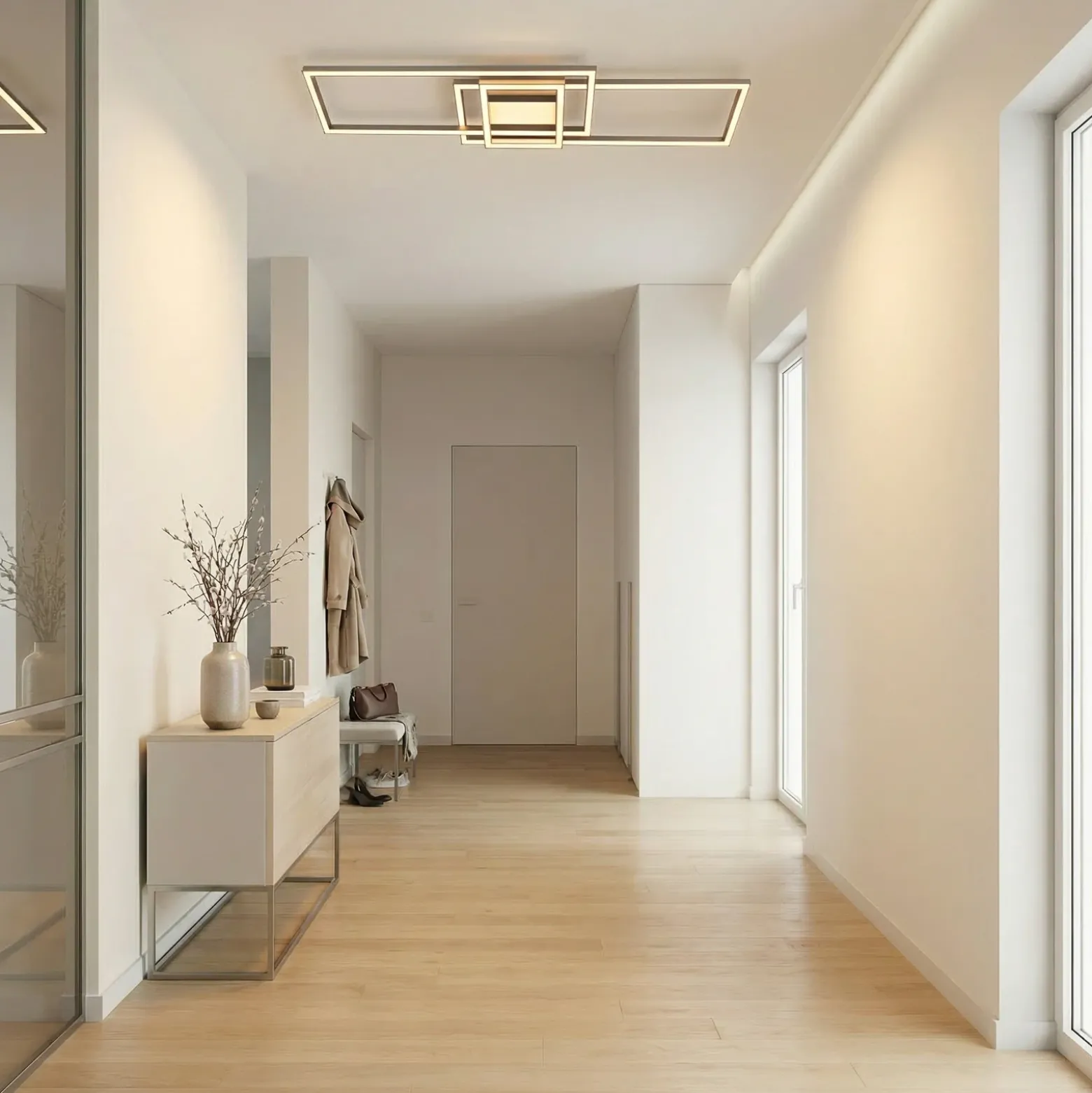 Lindby LED-kattovalaisin Mairin, CCT, kaukosäädin, himmennettävä