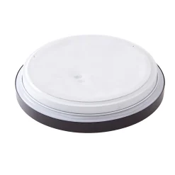 Lindby LED kattovalaisin Medon Ø 29 cm musta muovi IP44