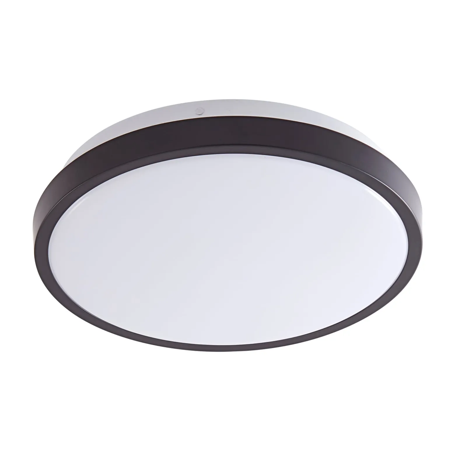 Lindby LED kattovalaisin Medon Ø 29 cm musta muovi IP44