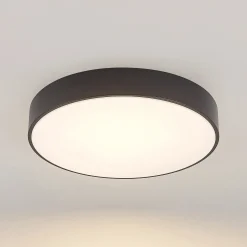Lindby LED-kattovalaisin Milada, musta, CCT, kaukosäädin