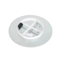 Lindby LED-kattovalaisin Narima, 4000 K, Ø 50 cm, hopea