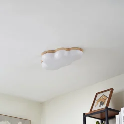 Lindby LED-kattovalaisin Pilvi, muovia, pilvi, 50 cm