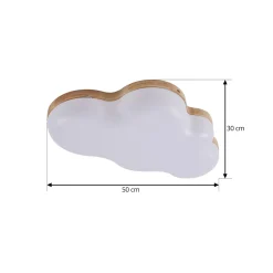 Lindby LED-kattovalaisin Pilvi, muovia, pilvi, 50 cm