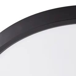 Lindby LED-kattovalaisin Pravin, Ø 40 cm, CCT, musta