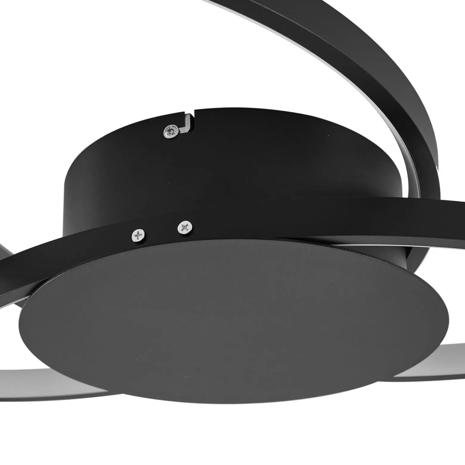 Lindby LED-kattovalaisin Riley, musta, 3000 K, himmennettävä