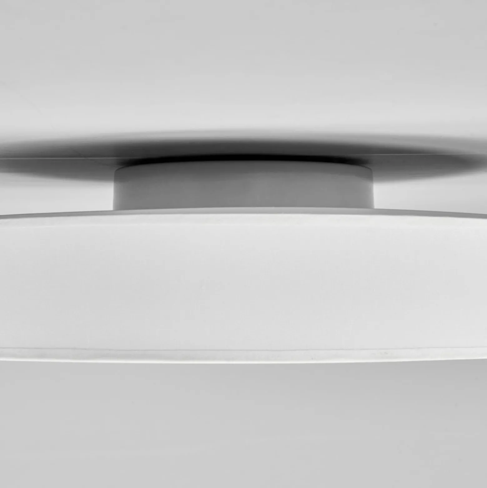 Lindby LED-kattovalaisin Saira, Ø 40 cm, valkoinen, tekstiili