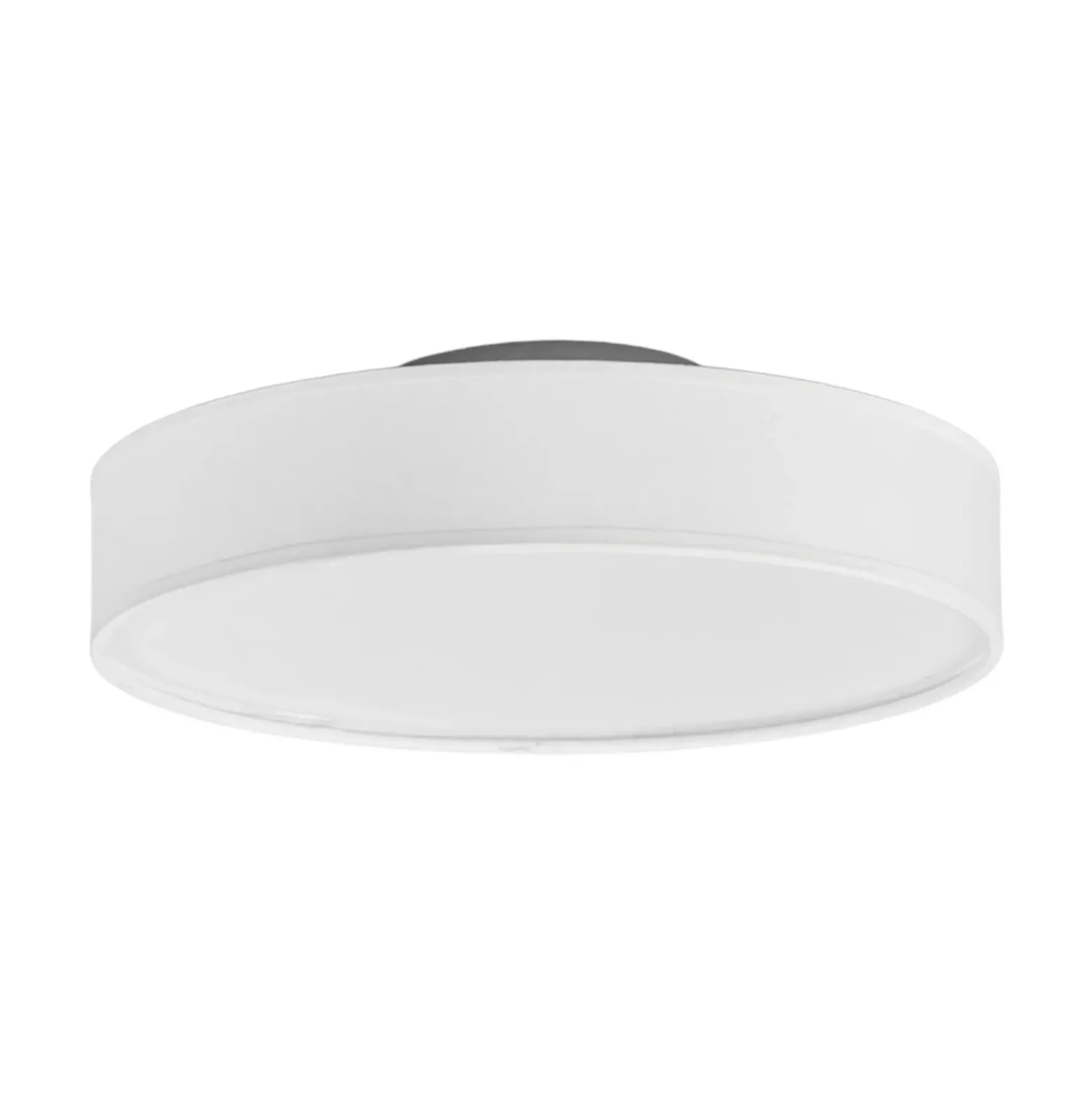 Lindby LED-kattovalaisin Saira, Ø 30 cm, valkoinen, tekstiili
