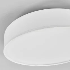 Lindby LED-kattovalaisin Saira, Ø 30 cm, valkoinen, tekstiili