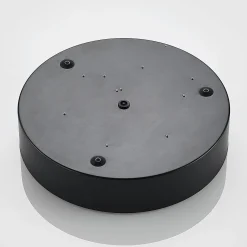 Lindby LED-kattovalaisin Simera, Ø 30 cm, musta, valkoinen