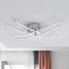 Lindby LED-kattovalaisin Yael, krominvärinen, metallia, 67 cm pitkä