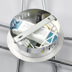Lindby LED-kattovalaisin Yael, krominvärinen, metallia, 67 cm pitkä