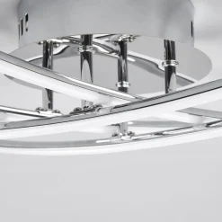 Lindby LED-kattovalaisin Yael, krominvärinen, metallia, 67 cm pitkä
