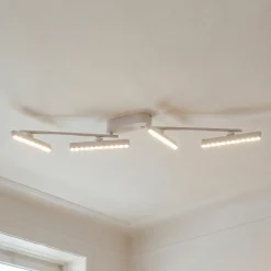 Lindby LED-kohdevalaisin Eldrin, valkoinen, 4-valo, valopisteet