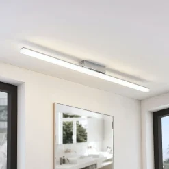 Lindby LED-kylpyhuoneen kattovalaisin Levke, 116 cm, himmennettävä, IP44