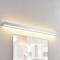 Lindby LED-kylpyhuoneen seinävalaisin Layan, 120 cm, kromi, metallia