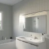 Lindby LED-kylpyhuone- ja peilivalaisin Alenia, 120 cm, kromi