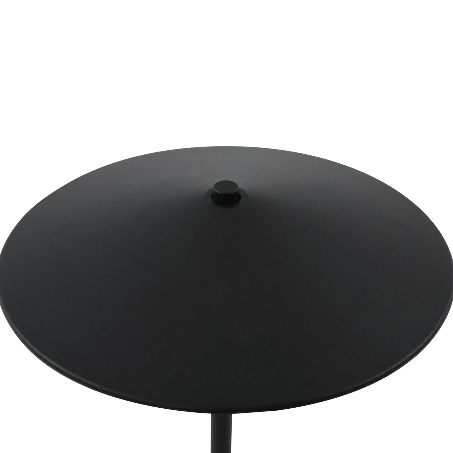 Lindby LED-ladattava pöytävalaisin Ayva, musta, alumiini, IP44