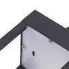Lindby LED-ladattava pöytävalaisin Iruna, musta, metalli, 27cm, himmeä.
