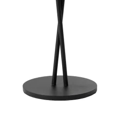 Lindby LED ladattava pöytävalaisin Janea CROSS, musta, metallia