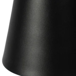 Lindby LED ladattava pöytävalaisin Janea CROSS, musta, metallia