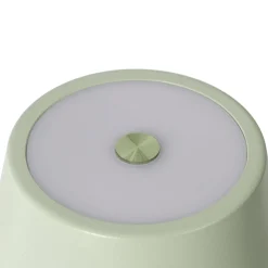 Lindby LED-ladattava pöytävalaisin Janea CROSS, vihreä, metallia
