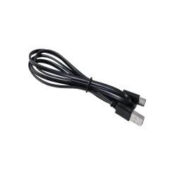 Lindby LED ladattava pöytävalaisin Janea CUBE, musta, metallia