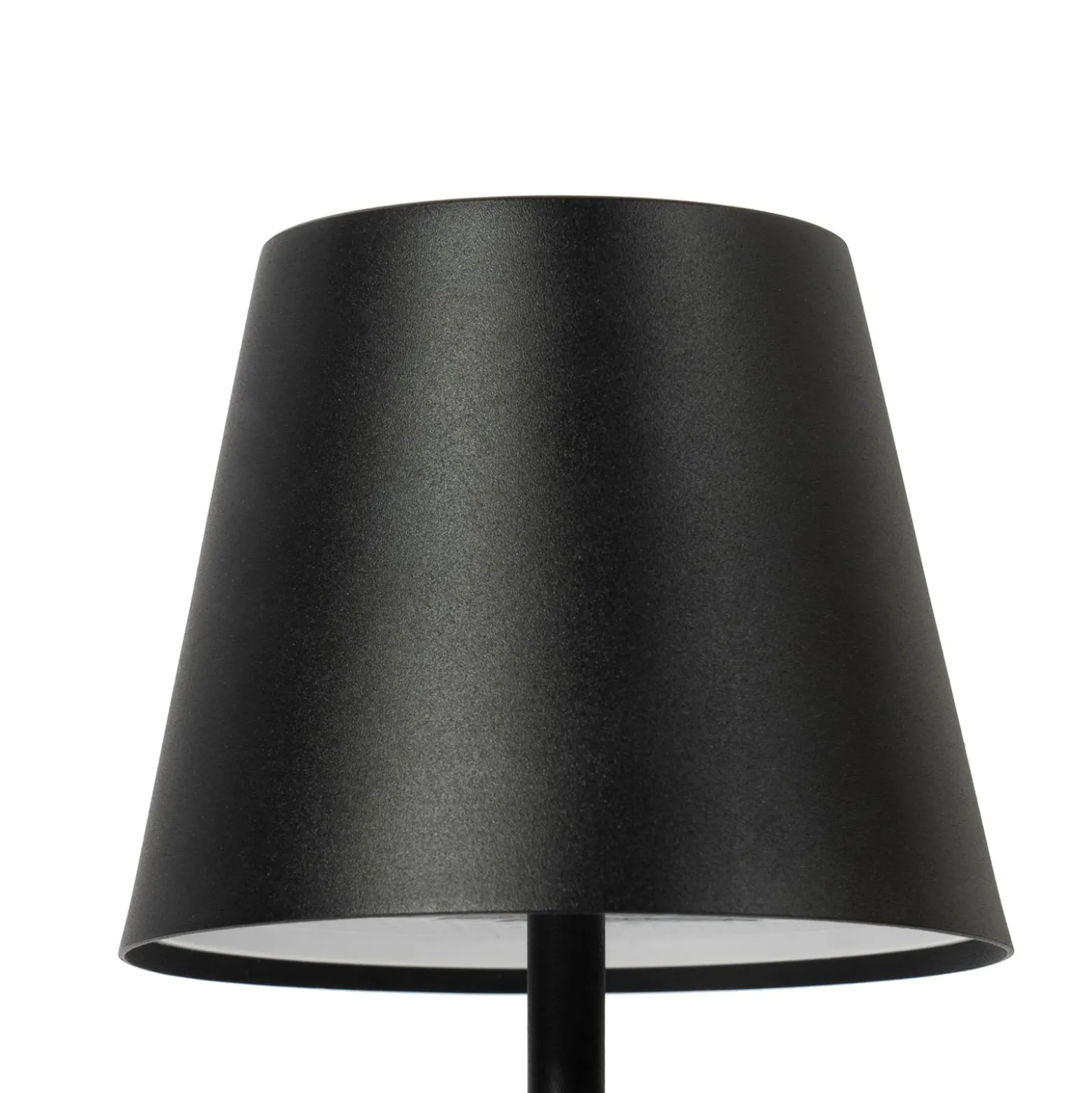 Lindby LED ladattava pöytävalaisin Janea CUBE, musta, metallia