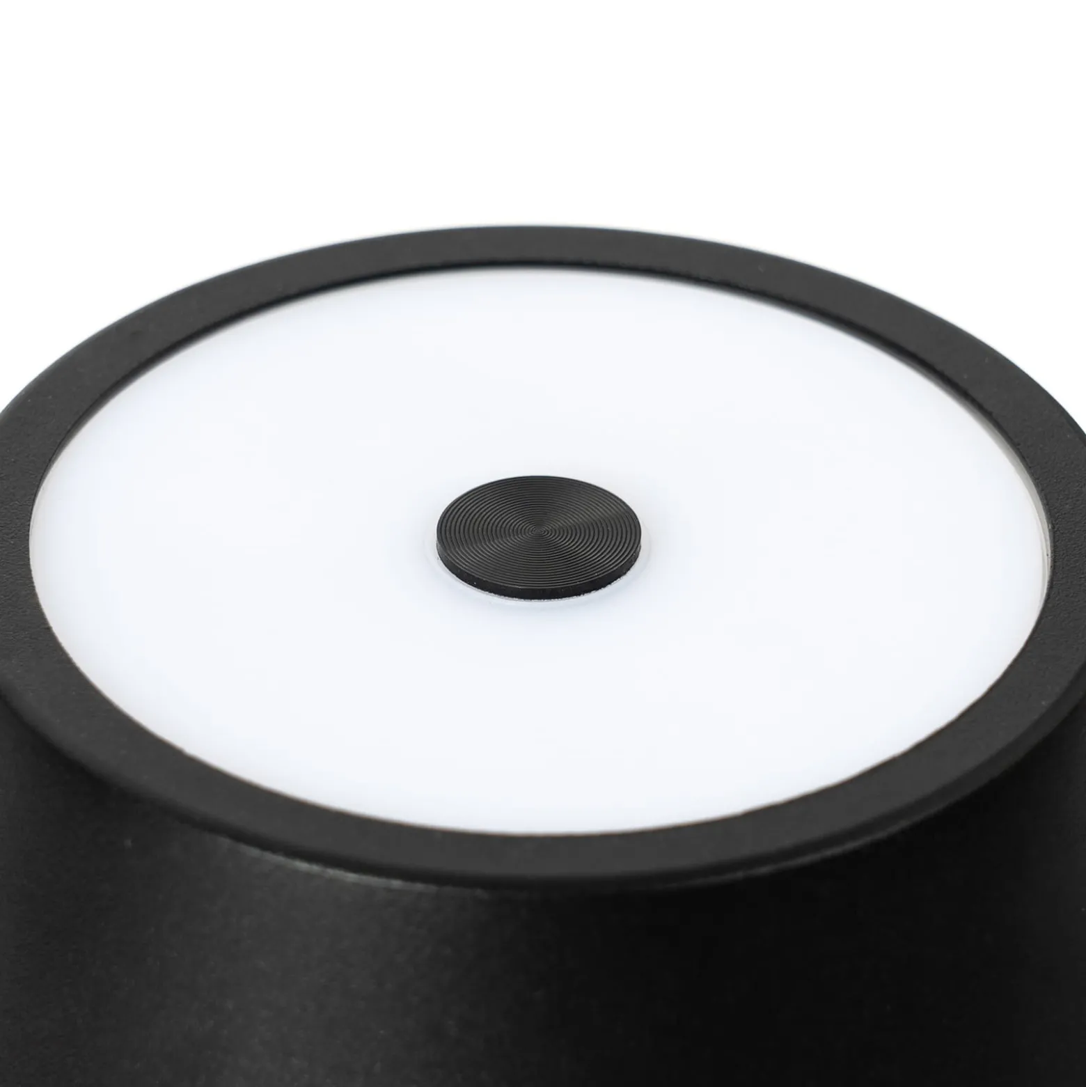 Lindby LED ladattava pöytävalaisin Janea CUBE, musta, metallia