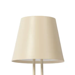 Lindby LED ladattava pöytävalaisin Janea TWIN, beige, metallia