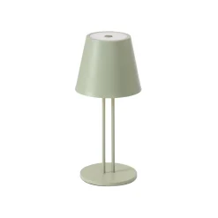 Lindby LED ladattava pöytävalaisin Janea TWIN, vihreä, metallia