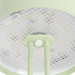 Lindby LED ladattava pöytävalaisin Janea TWIN, vihreä, metallia