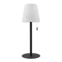 Lindby LED-ladattava valaisin Azalea musta alumiini CCT korkeussäädettävä