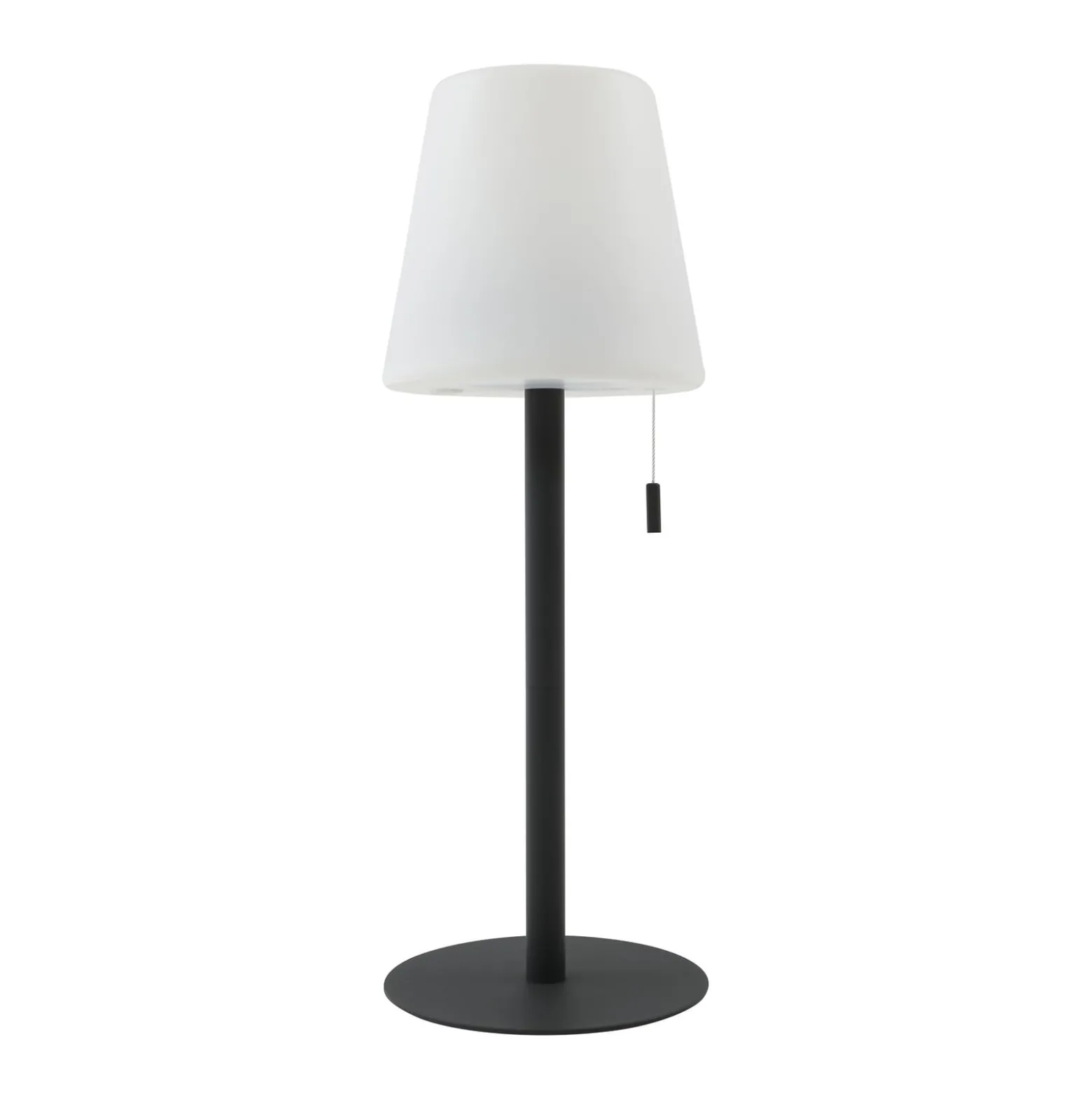 Lindby LED-ladattava valaisin Azalea musta alumiini CCT korkeussäädettävä