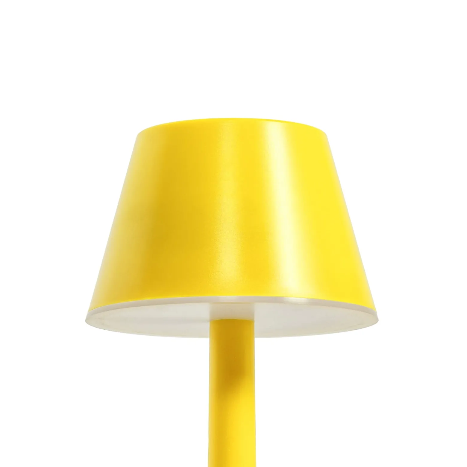 Lindby LED-ladattava valaisin Gaja, keltainen, USB, IP44, RGBW,