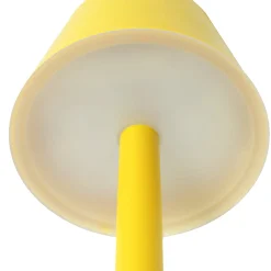 Lindby LED-ladattava valaisin Gaja, keltainen, USB, IP44, RGBW,