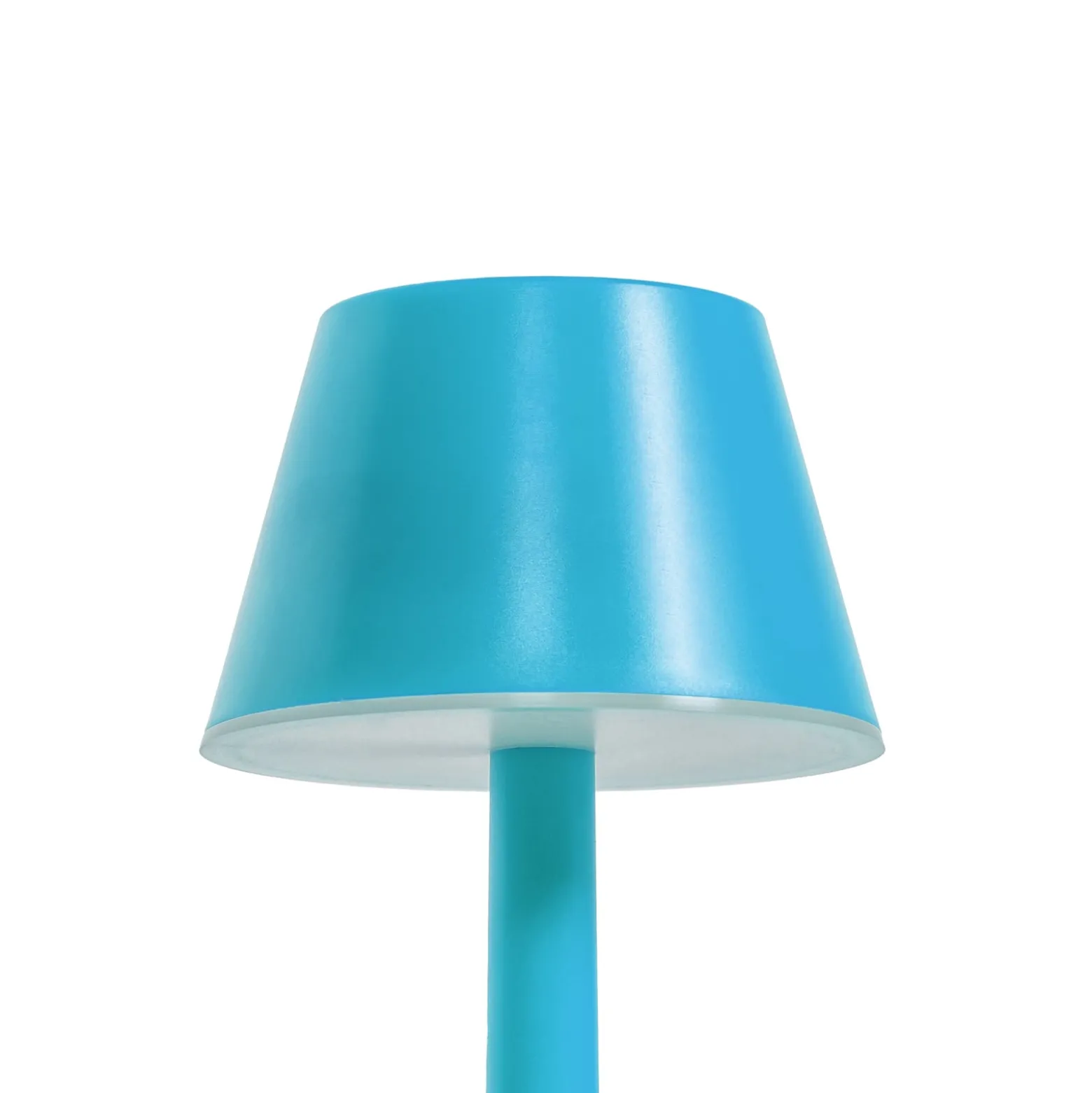 Lindby LED-ladattava valaisin Gaja, sininen, USB, IP44, RGBW,