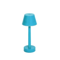 Lindby LED-ladattava valaisin Gaja, sininen, USB, IP44, RGBW,