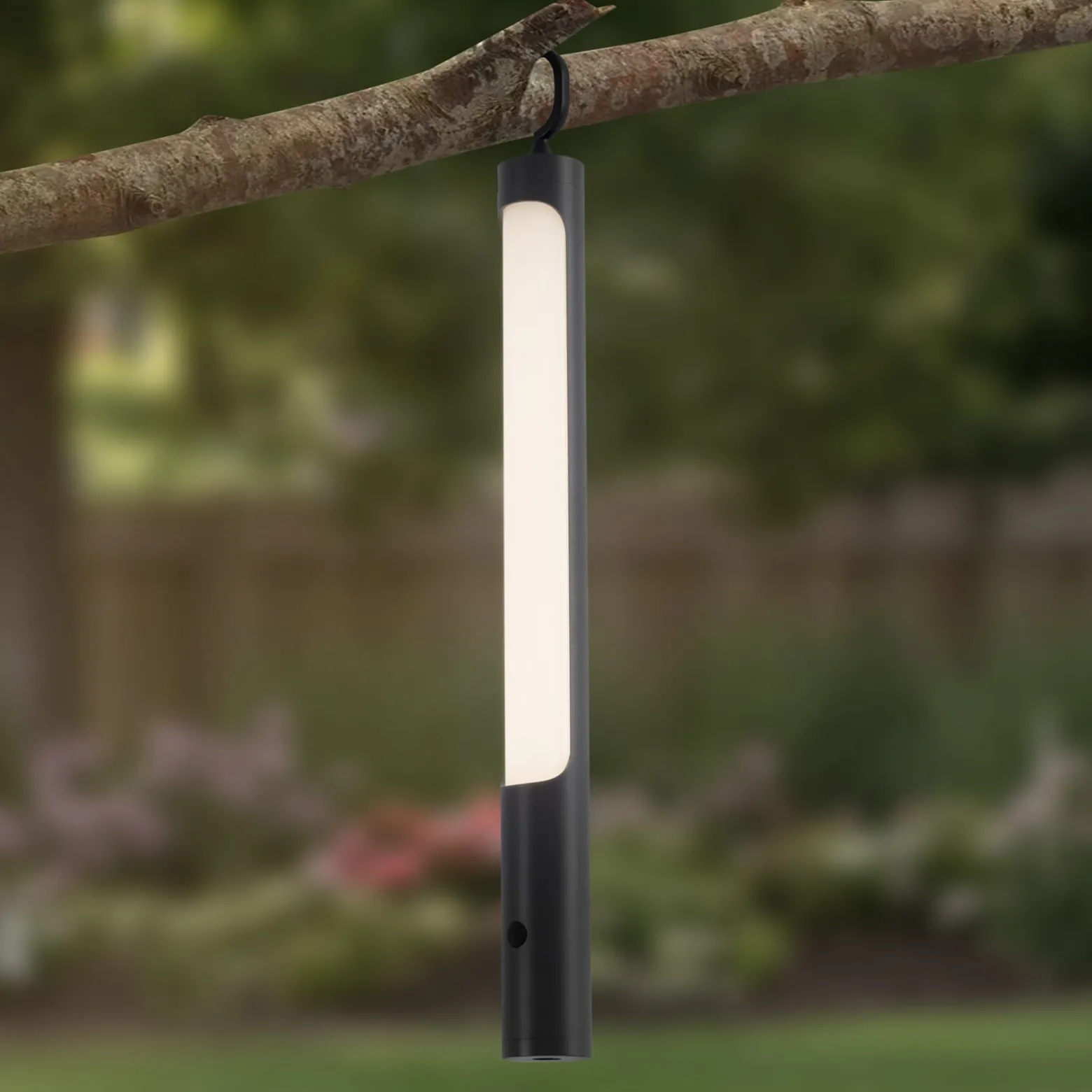 Lindby LED-ladattava valaisin Kompis, antrasiitti, himmennettävä, IP54