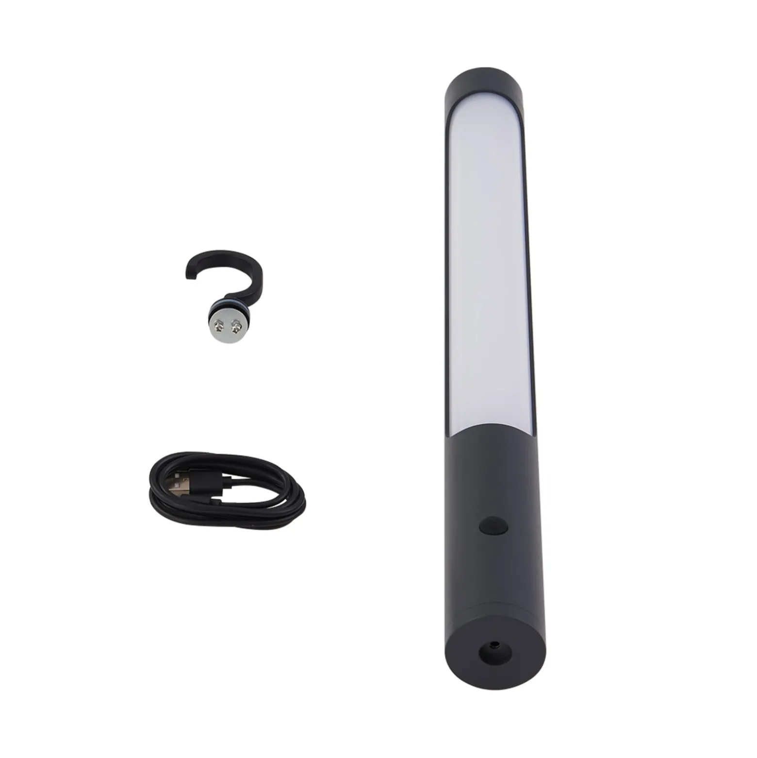 Lindby LED-ladattava valaisin Kompis, antrasiitti, himmennettävä, IP54
